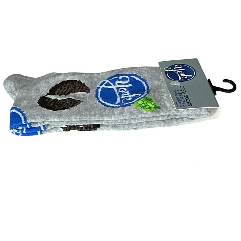 Peppermint Patty York Crew Socks Mens Novelty Funny Unisex OS Shoe Size 6-12